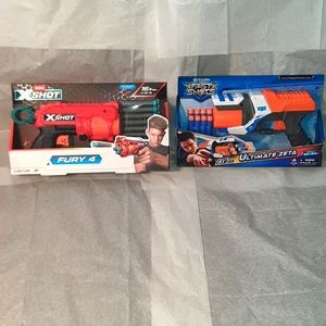 Zuru X-Shot and HappyLine Fast Shots Dart Guns, Brand NEW in box!